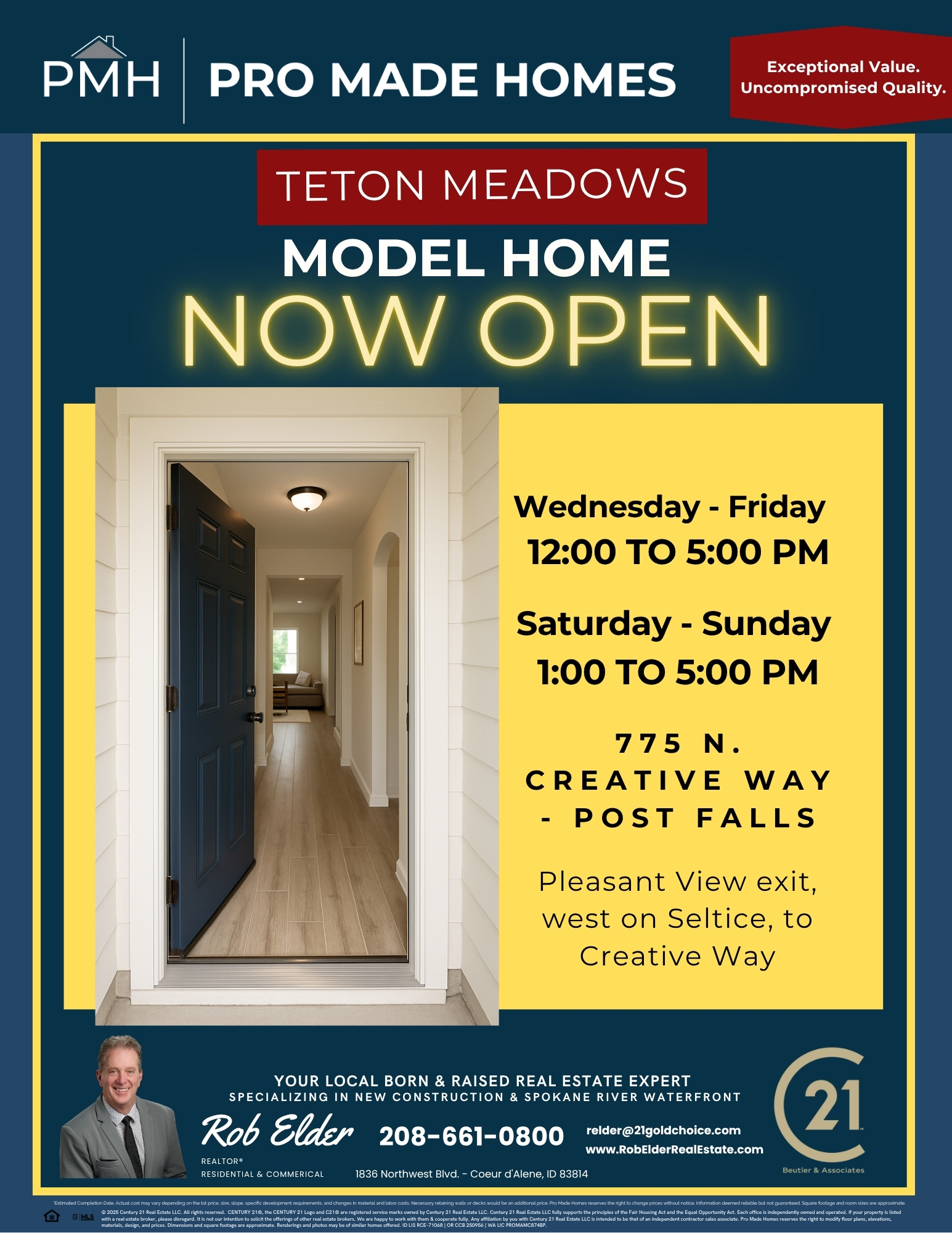 Teton Model Now Open Flyer